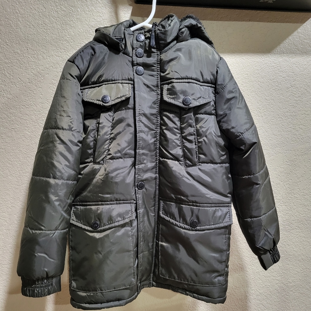Urban Republic Olive Green Puffer Jacket with Hood